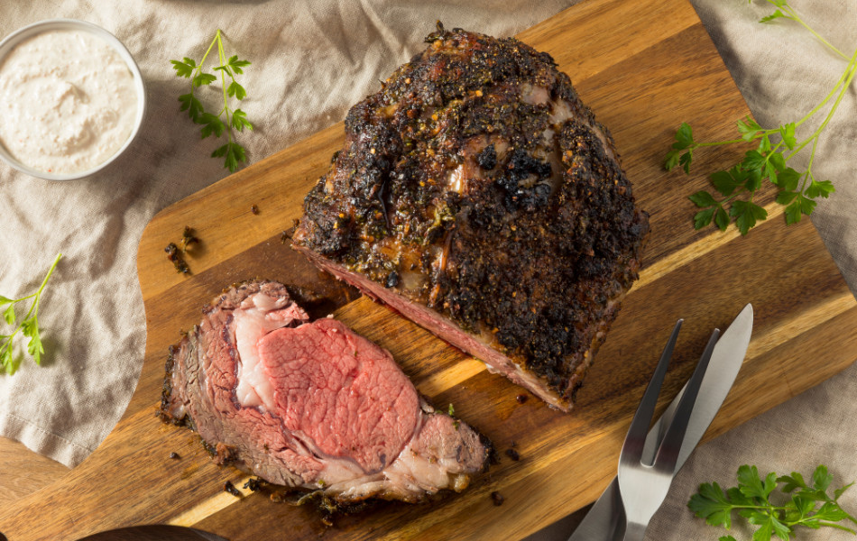 Michael Barreto's Standing Rib Roast, Sous Vide Method